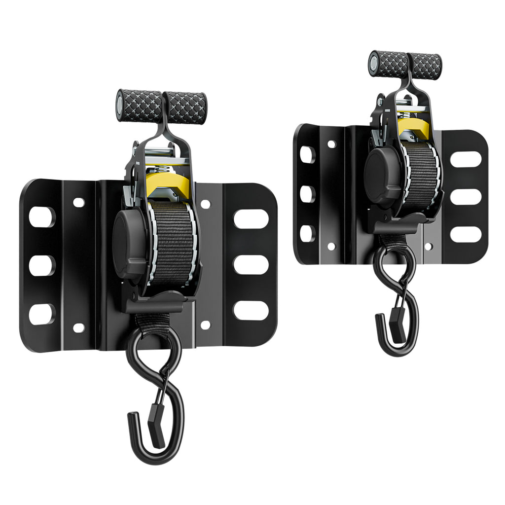 WINOVERCO Retractable Ratchet Straps, 2PCS Heavy Duty Tie Down Straps Compatible with 2015-2025 Ford F150 Truck Bed Accessories