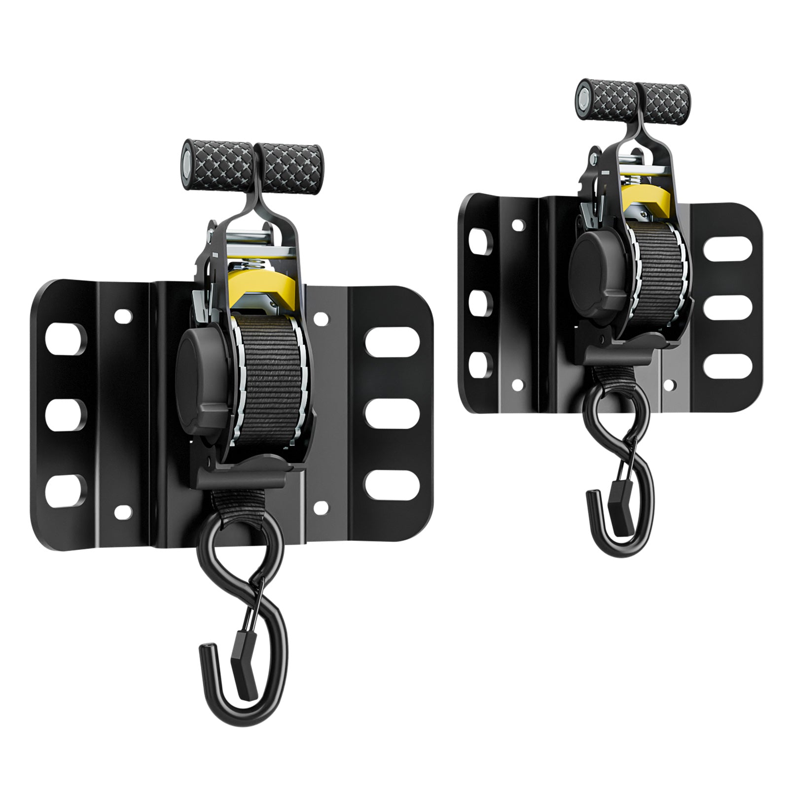 WINOVERCO Retractable Ratchet Straps, 2PCS Heavy Duty Tie Down Straps Compatible with 2015-2025 Ford F150 Truck Bed Accessories